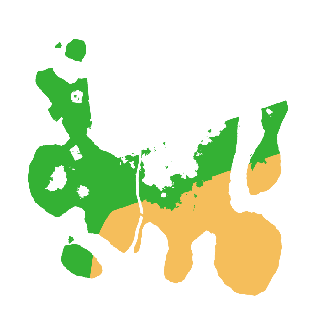 Biome Rust Map: Procedural Map, Size: 2500, Seed: 999999999