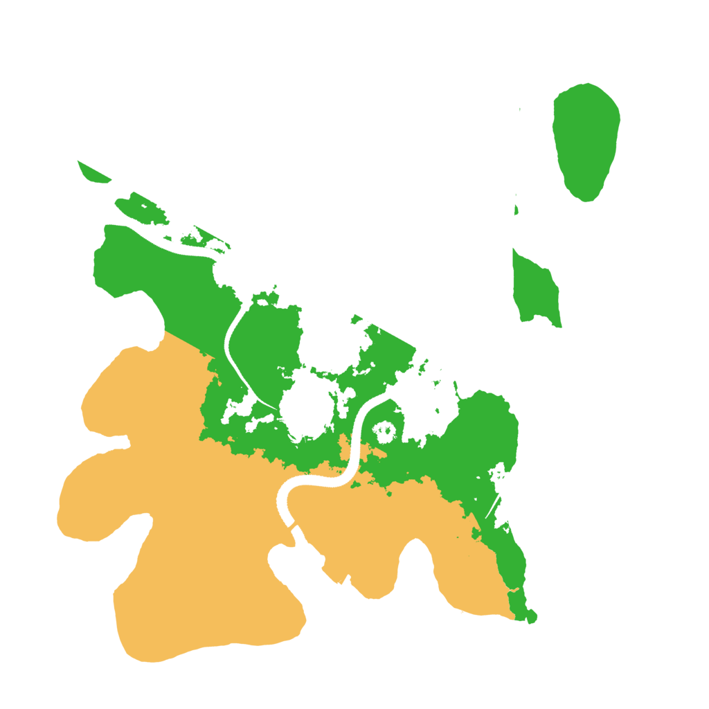 Biome Rust Map: Procedural Map, Size: 3200, Seed: 689934