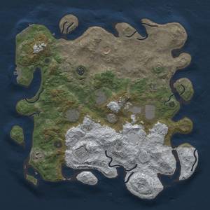 Thumbnail Rust Map: Procedural Map, Size: 3850, Seed: 1231245555, 19 Monuments