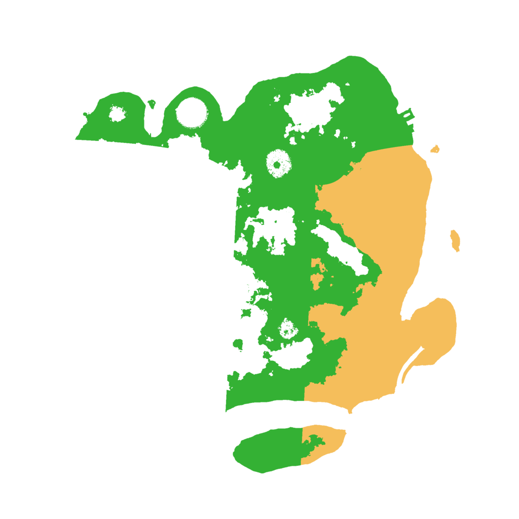 Biome Rust Map: Procedural Map, Size: 3000, Seed: 25215421