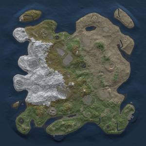 Thumbnail Rust Map: Procedural Map, Size: 3700, Seed: 1506620776, 20 Monuments