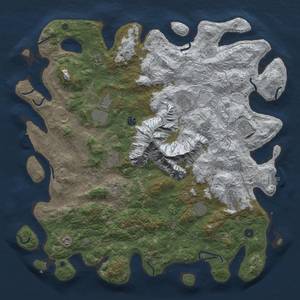 Thumbnail Rust Map: Procedural Map, Size: 5000, Seed: 512285700, 20 Monuments