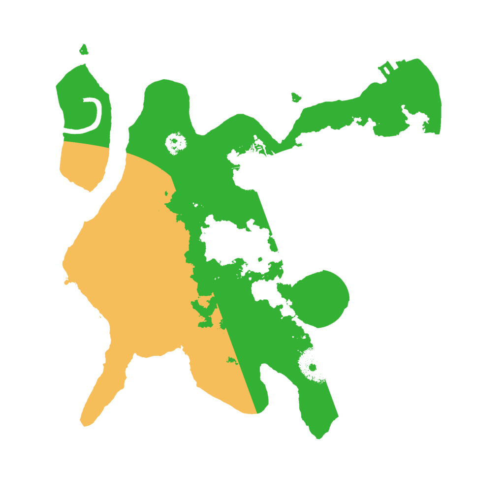 Biome Rust Map: Procedural Map, Size: 2500, Seed: 55123