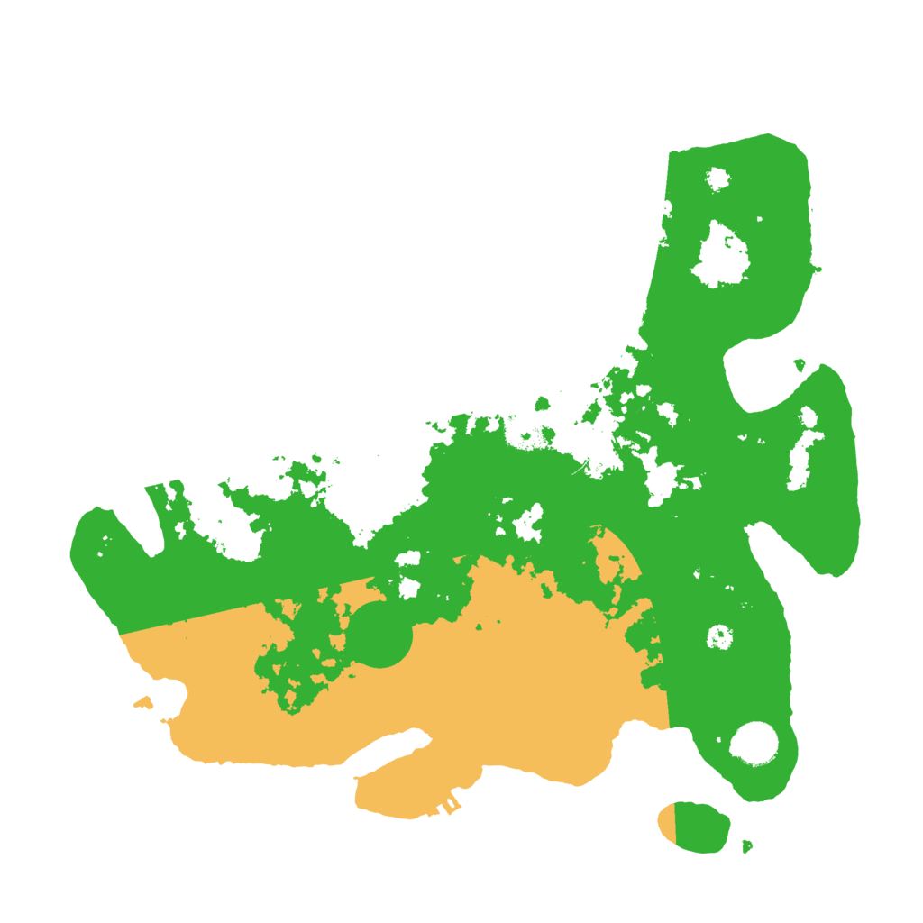 Biome Rust Map: Procedural Map, Size: 3700, Seed: 1596947136