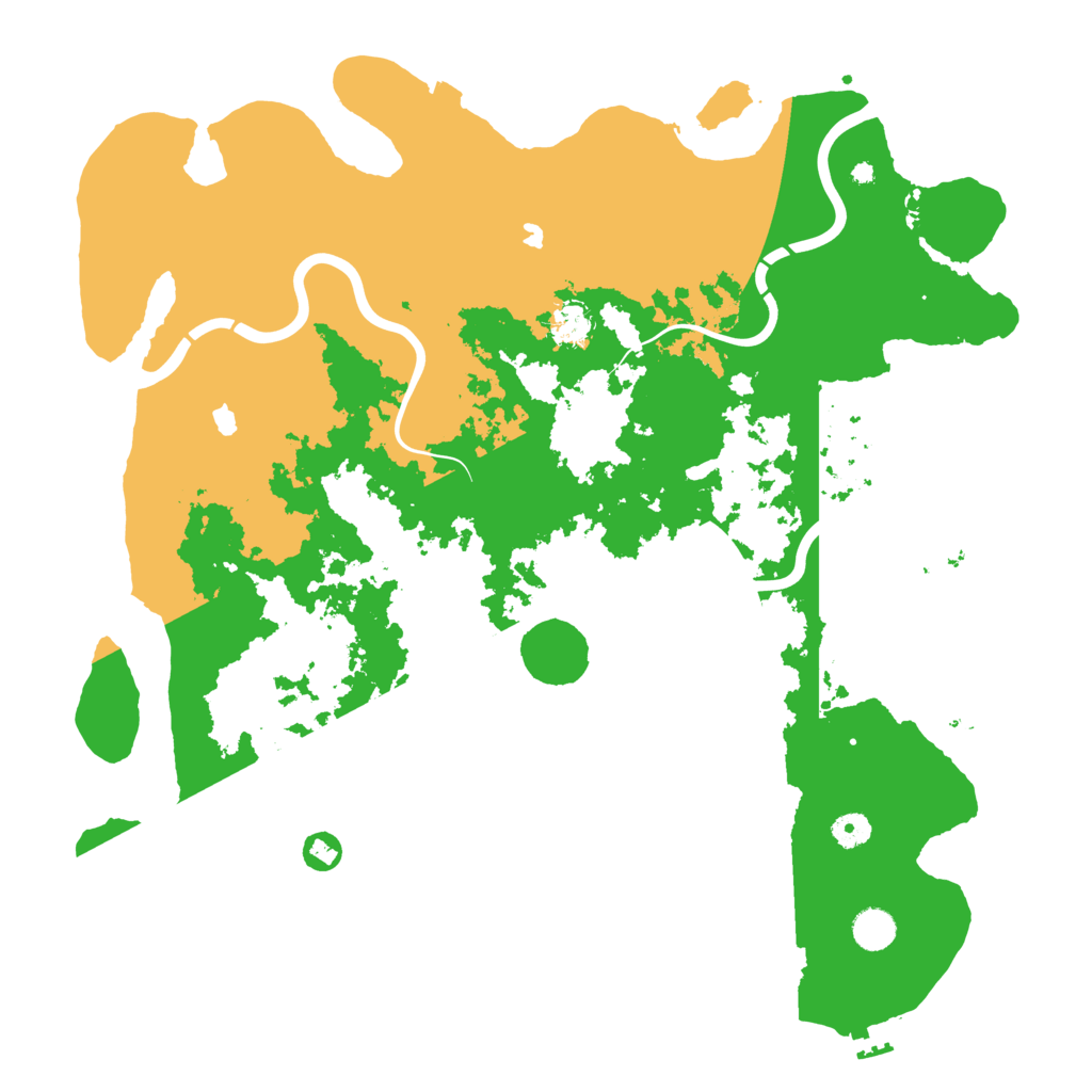 Biome Rust Map: Procedural Map, Size: 4500, Seed: 478663543