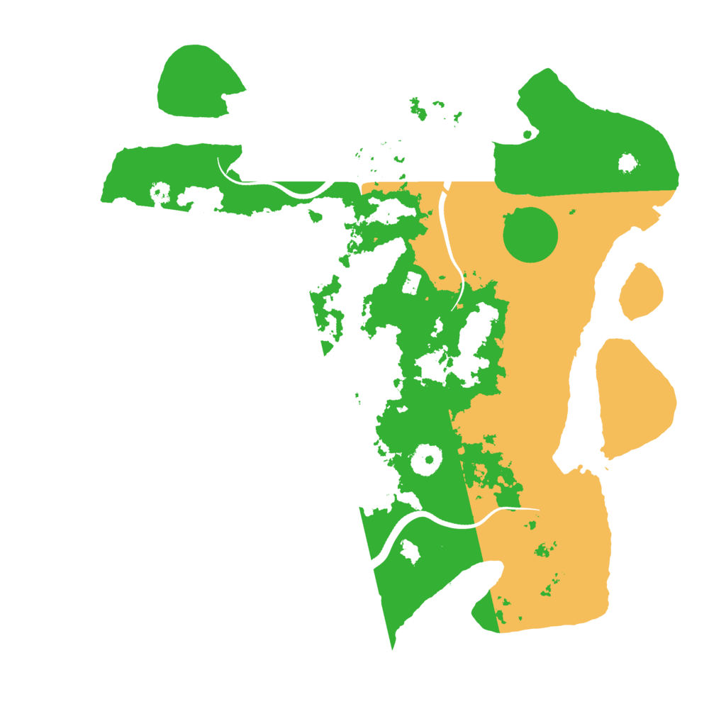 Biome Rust Map: Procedural Map, Size: 3500, Seed: 34535343
