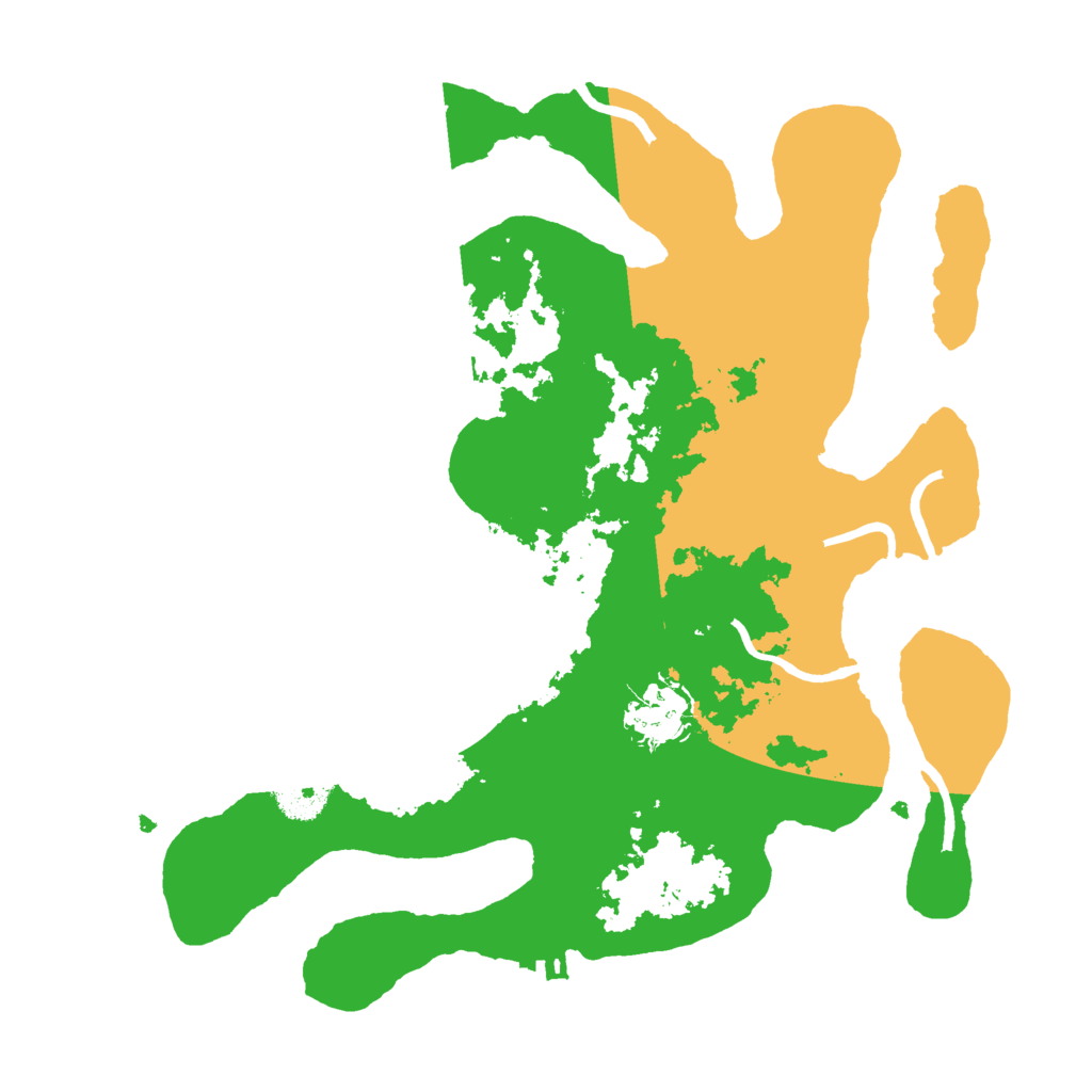 Biome Rust Map: Procedural Map, Size: 3000, Seed: 84402183