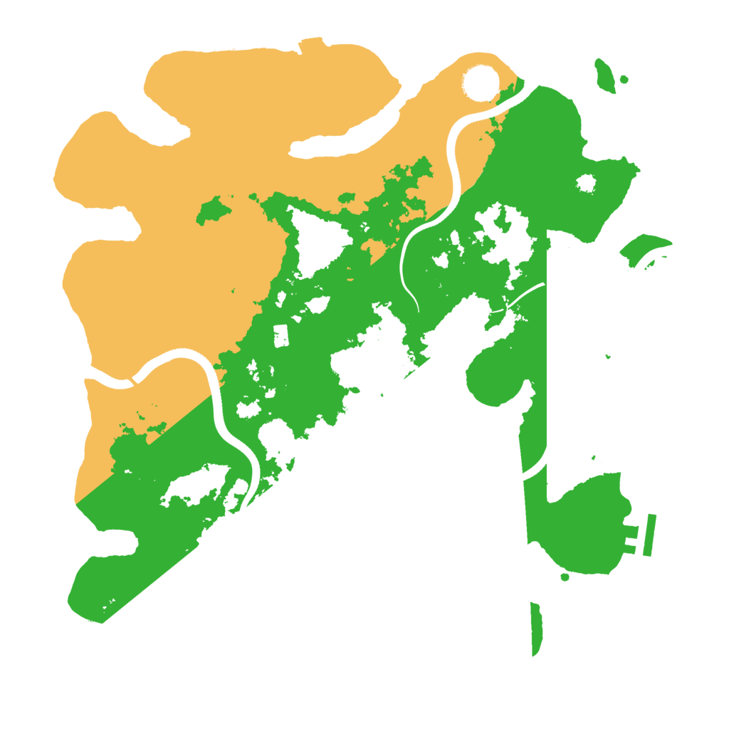 Biome Rust Map: Procedural Map, Size: 3500, Seed: 109452714