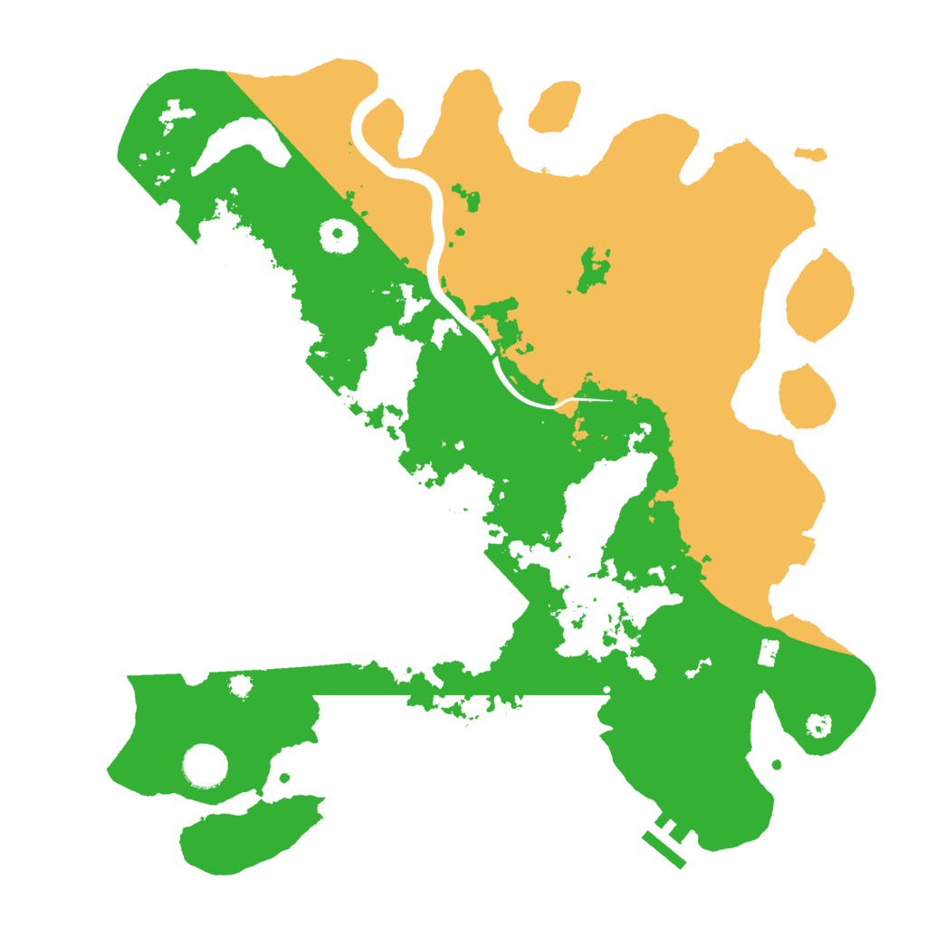 Biome Rust Map: Procedural Map, Size: 3700, Seed: 1183357738