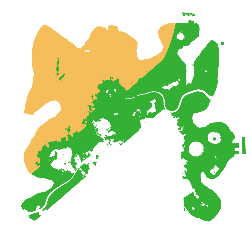 Biome Rust Map: Procedural Map, Size: 3000, Seed: 1234566