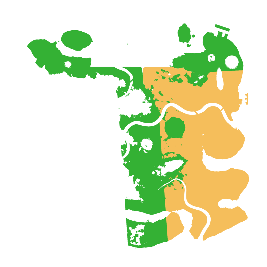 Biome Rust Map: Procedural Map, Size: 3550, Seed: 835502