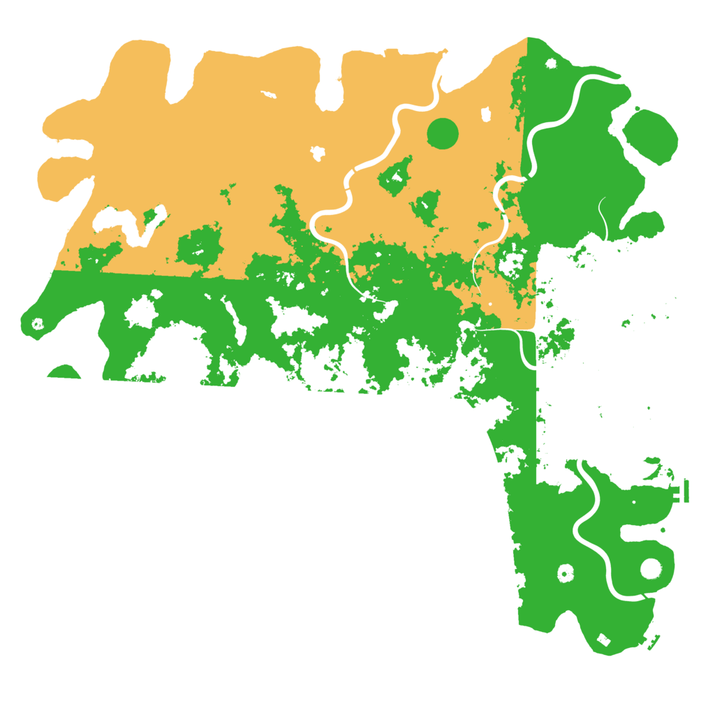 Biome Rust Map: Procedural Map, Size: 6000, Seed: 69080422