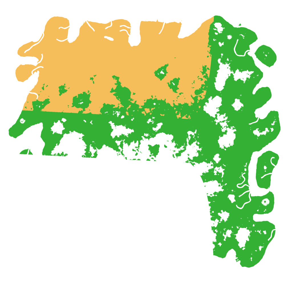 Biome Rust Map: Procedural Map, Size: 6000, Seed: 69080422