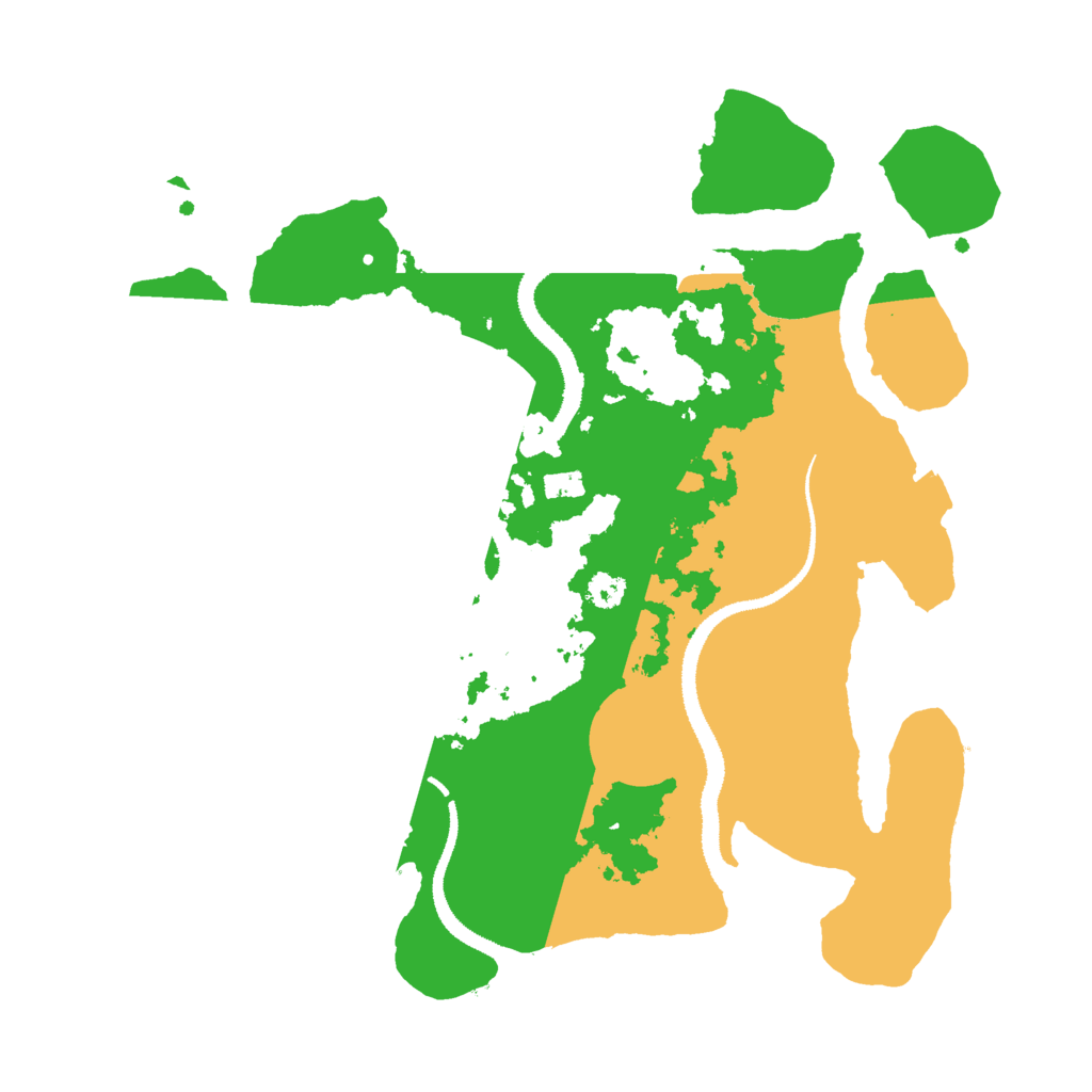 Biome Rust Map: Procedural Map, Size: 3000, Seed: 287048