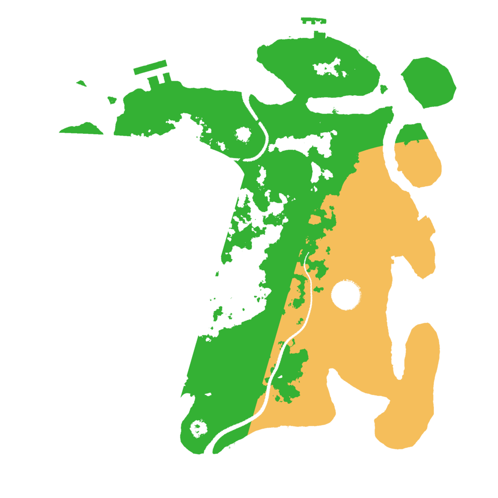 Biome Rust Map: Procedural Map, Size: 3000, Seed: 287048