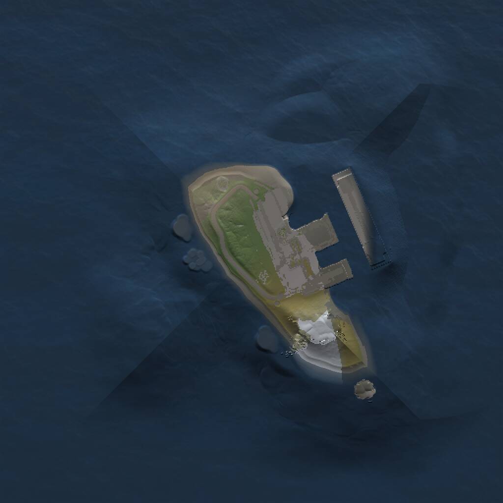 Rust Map: Procedural Map, Size: 1000, Seed: 51011765, 2 Monuments