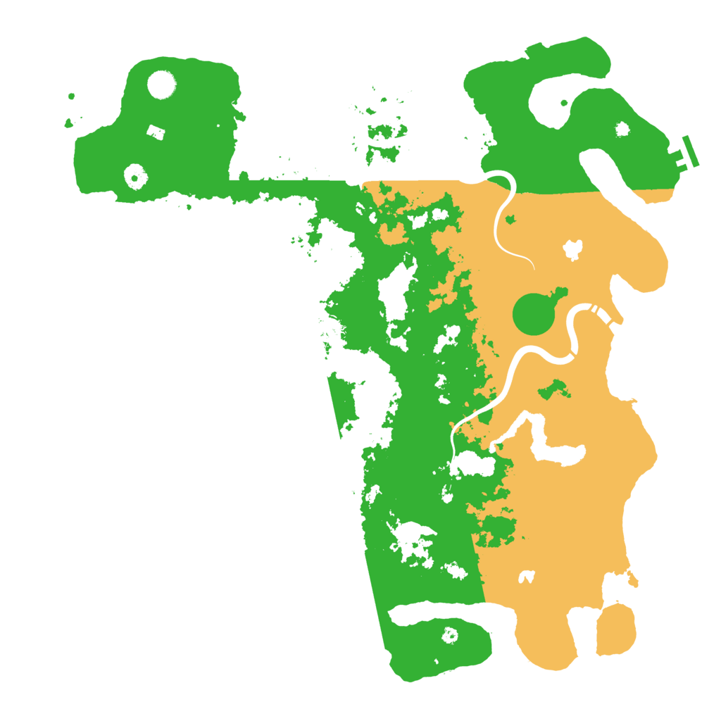 Biome Rust Map: Procedural Map, Size: 4500, Seed: 140177769
