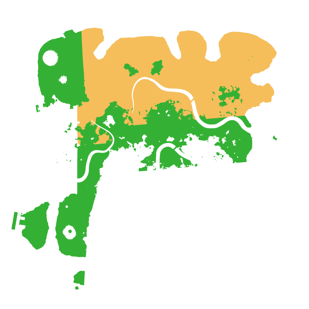 Biome Rust Map: Procedural Map, Size: 3550, Seed: 76801