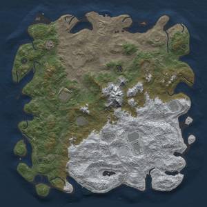 Thumbnail Rust Map: Procedural Map, Size: 5000, Seed: 11514, 20 Monuments