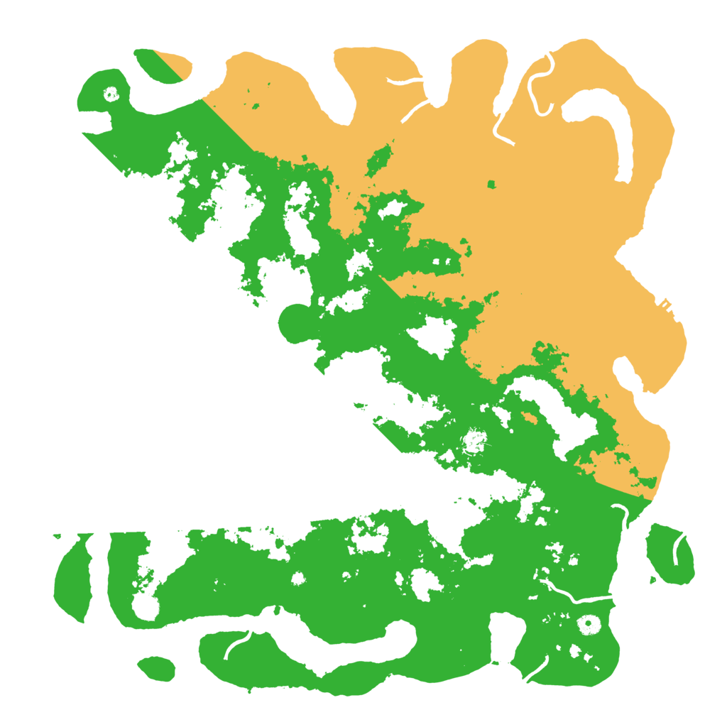 Biome Rust Map: Procedural Map, Size: 5000, Seed: 439415581