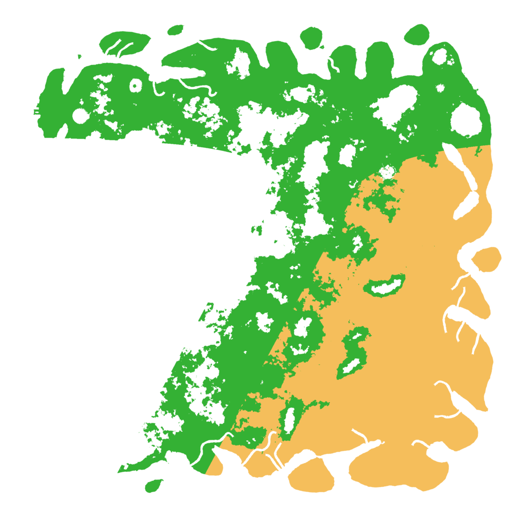 Biome Rust Map: Procedural Map, Size: 6000, Seed: 521229