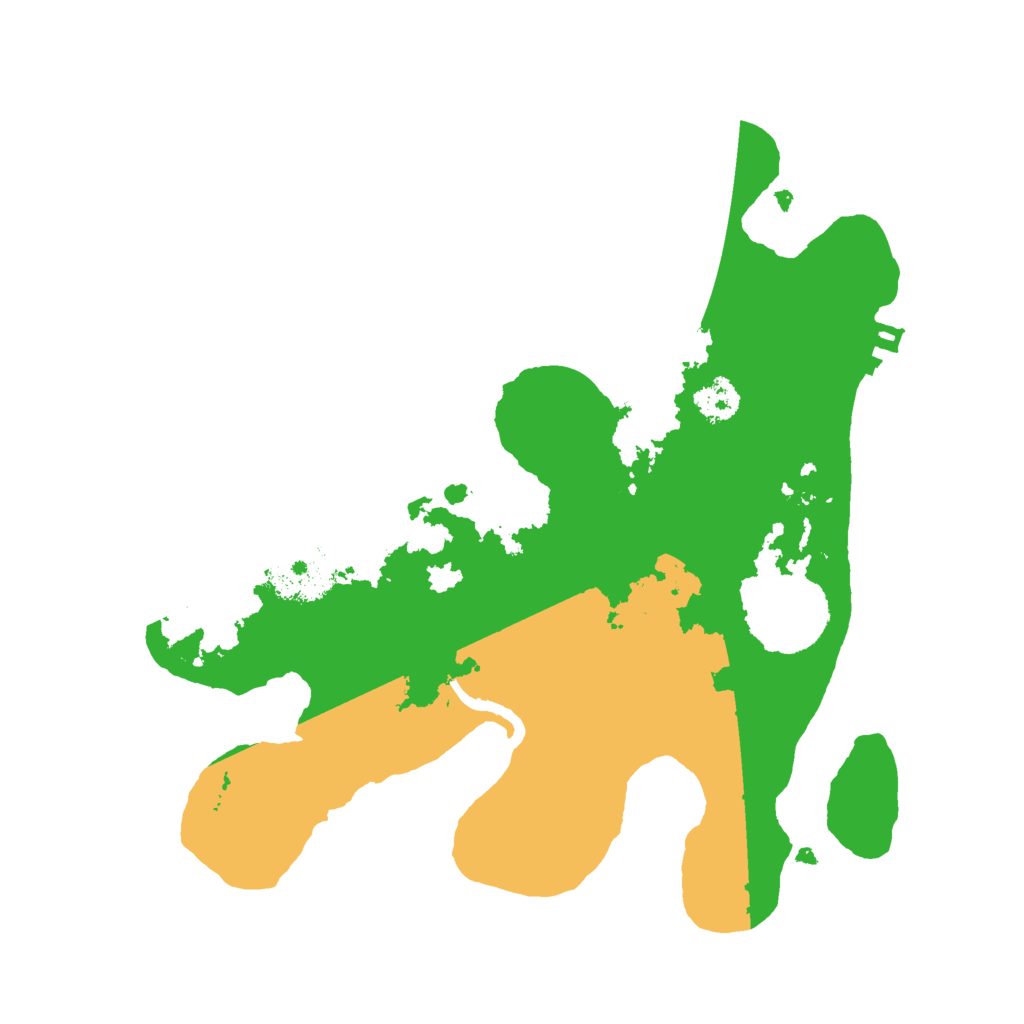 Biome Rust Map: Procedural Map, Size: 2500, Seed: 63124089