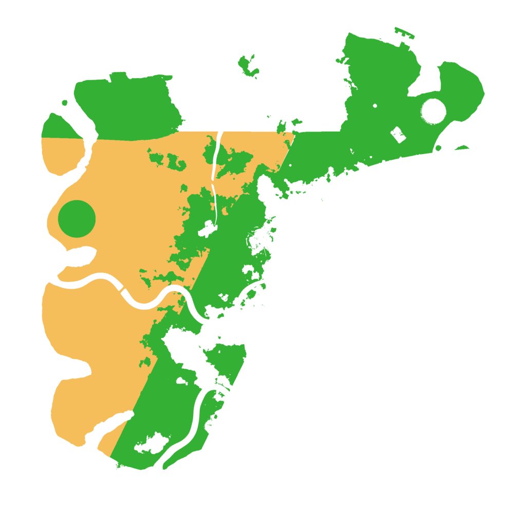 Biome Rust Map: Procedural Map, Size: 3700, Seed: 1263341939