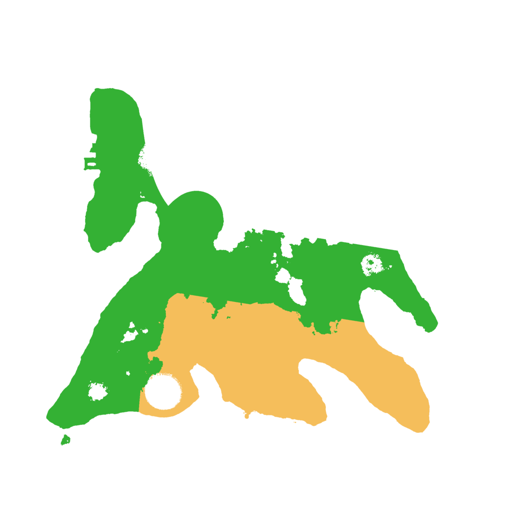 Biome Rust Map: Procedural Map, Size: 2500, Seed: 10110101