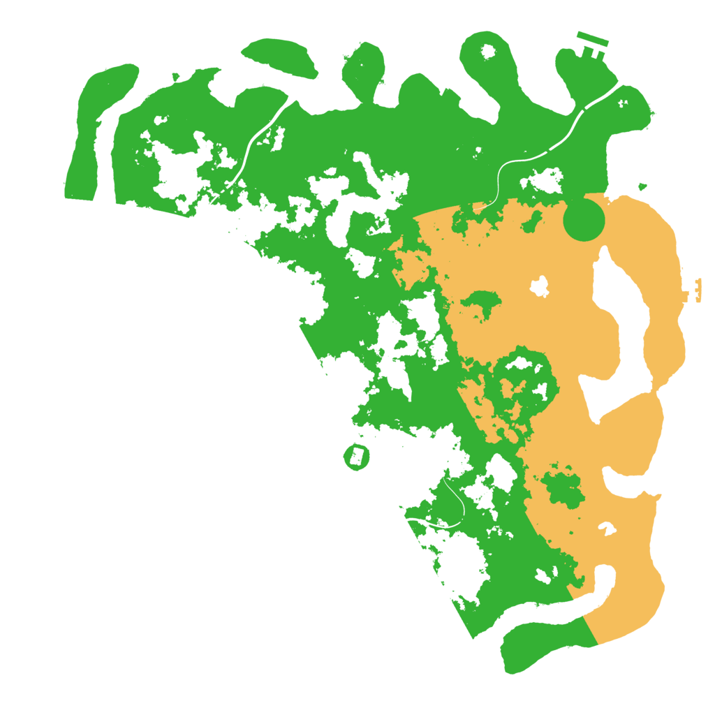 Biome Rust Map: Procedural Map, Size: 4500, Seed: 174595982