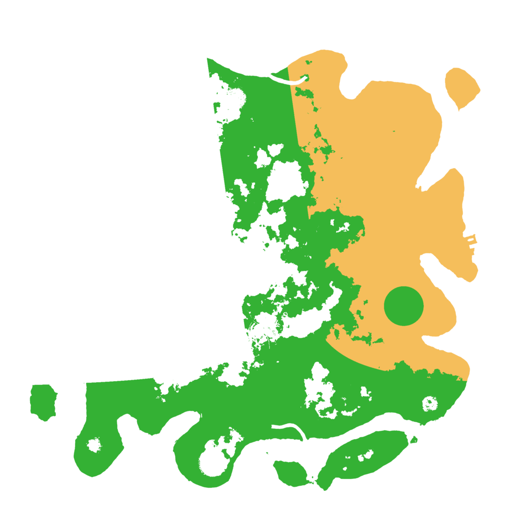 Biome Rust Map: Procedural Map, Size: 3500, Seed: 92861930