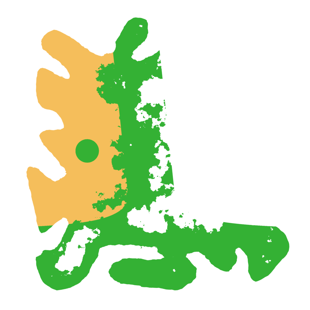 Biome Rust Map: Barren, Size: 3500, Seed: 1296772094