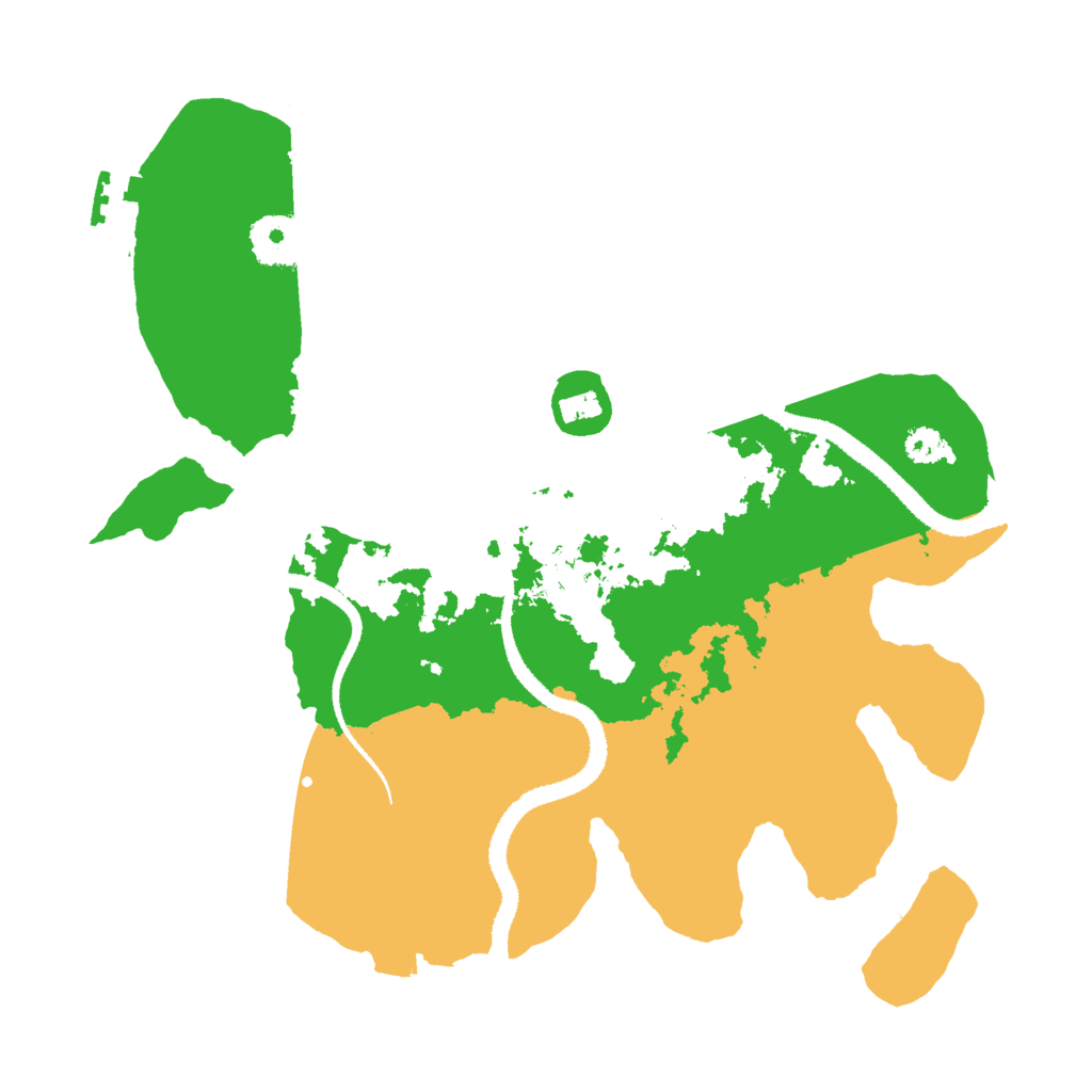 Biome Rust Map: Procedural Map, Size: 3000, Seed: 54567