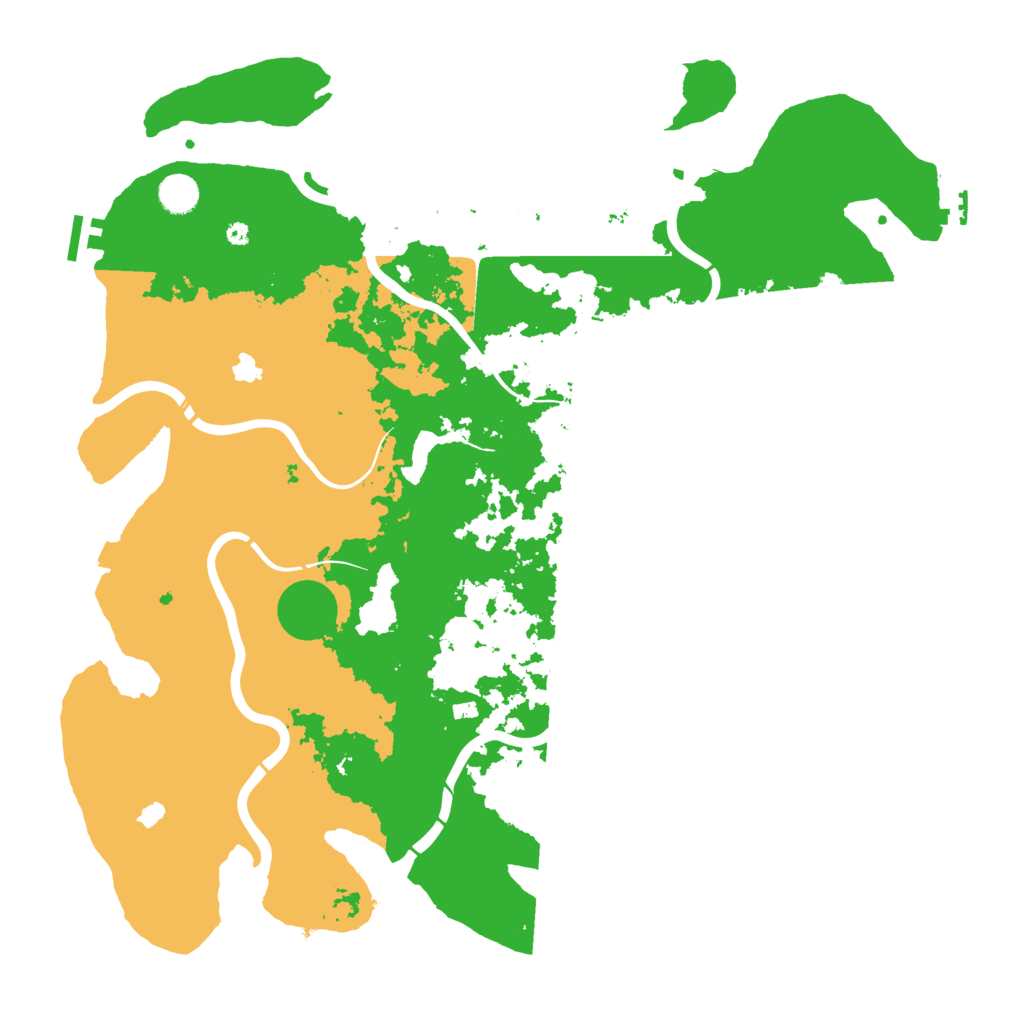 Biome Rust Map: Procedural Map, Size: 4500, Seed: 1861405360