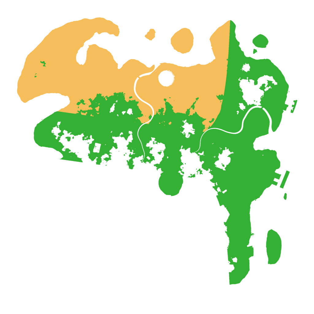 Biome Rust Map: Procedural Map, Size: 3500, Seed: 2021011293
