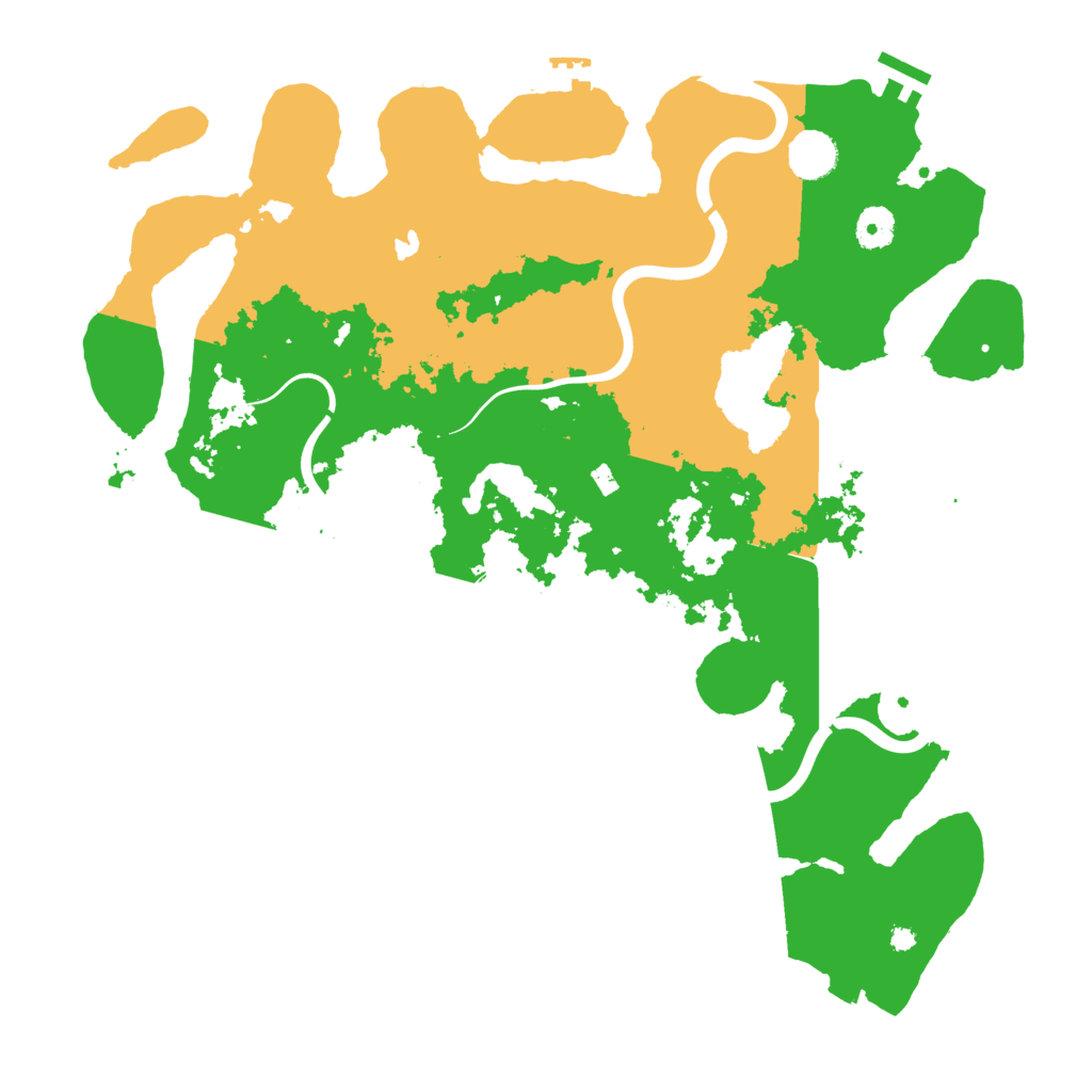Biome Rust Map: Procedural Map, Size: 4000, Seed: 50785787