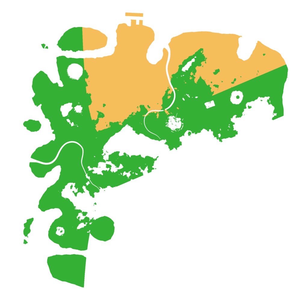 Biome Rust Map: Procedural Map, Size: 3500, Seed: 689553854