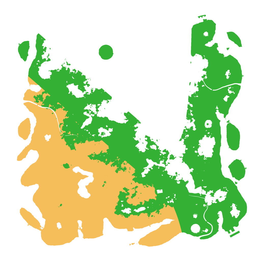 Biome Rust Map: Procedural Map, Size: 5000, Seed: 617