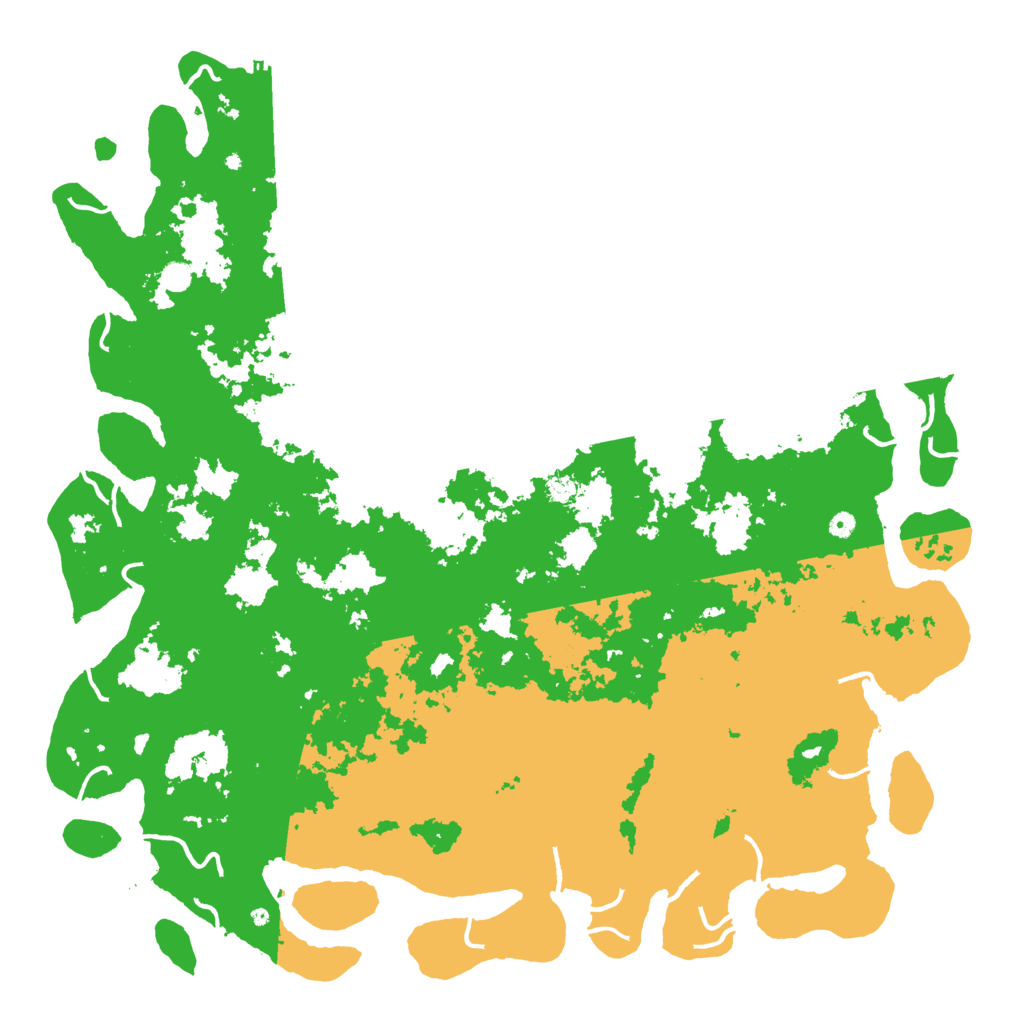 Biome Rust Map: Procedural Map, Size: 6000, Seed: 80167