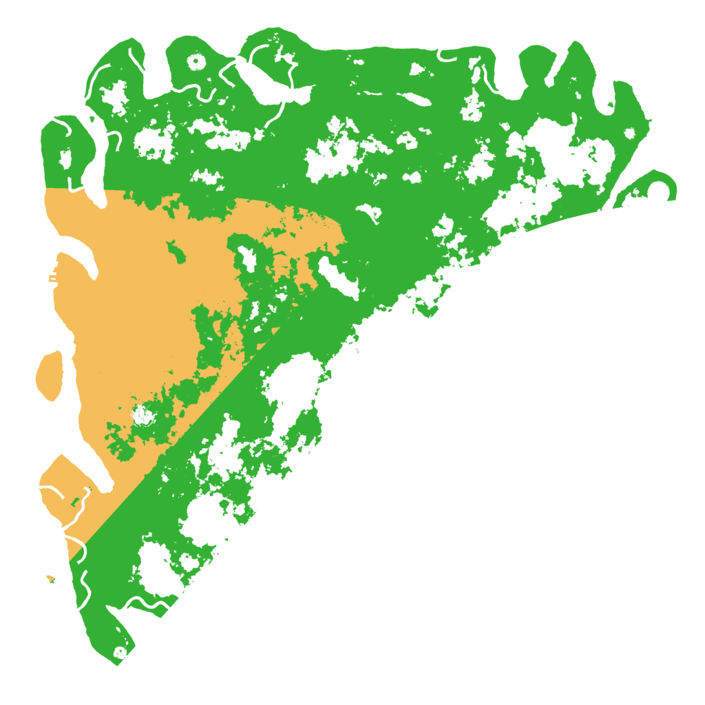Biome Rust Map: Procedural Map, Size: 6000, Seed: 686998