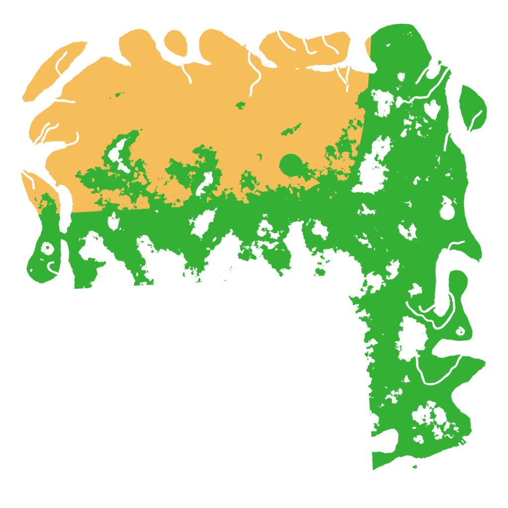 Biome Rust Map: Procedural Map, Size: 6000, Seed: 55845