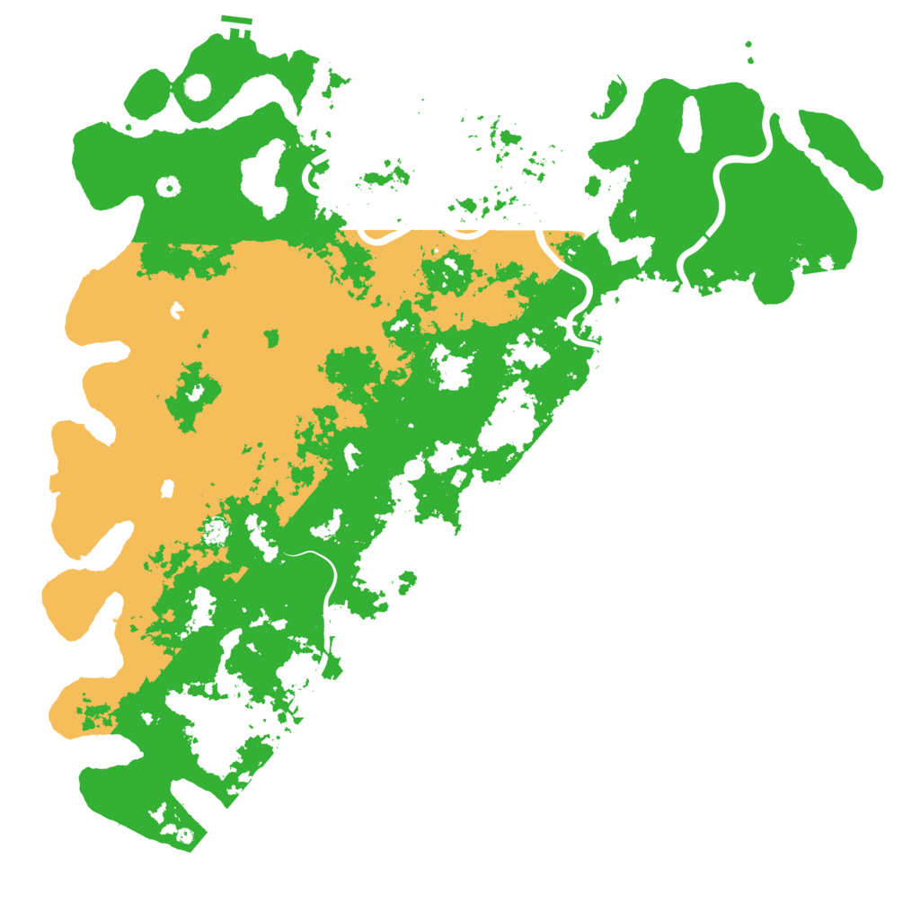 Biome Rust Map: Procedural Map, Size: 6000, Seed: 390643