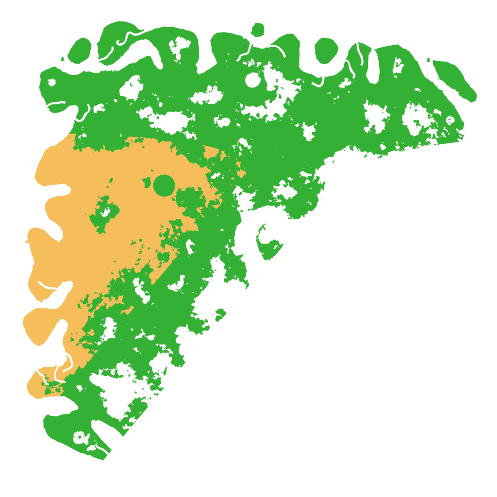 Biome Rust Map: Procedural Map, Size: 6000, Seed: 390643