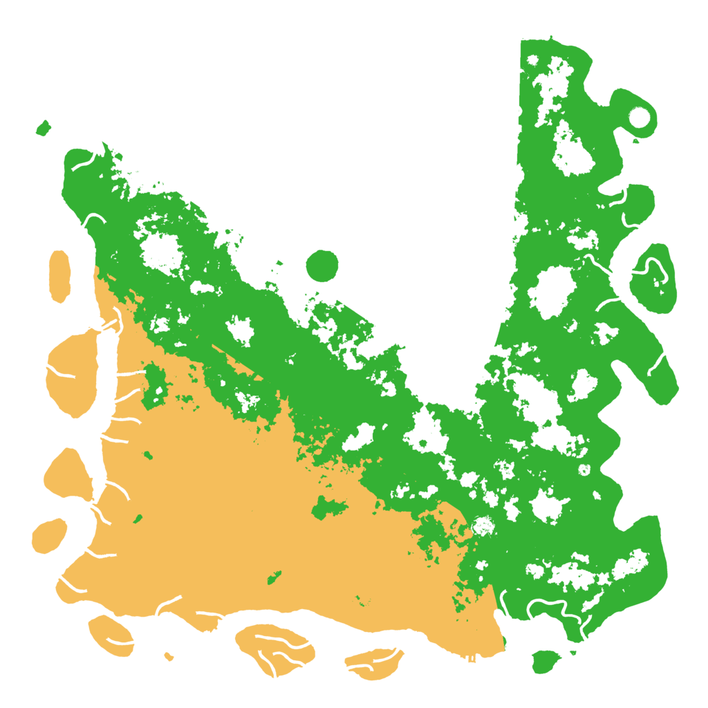 Biome Rust Map: Procedural Map, Size: 6000, Seed: 421960