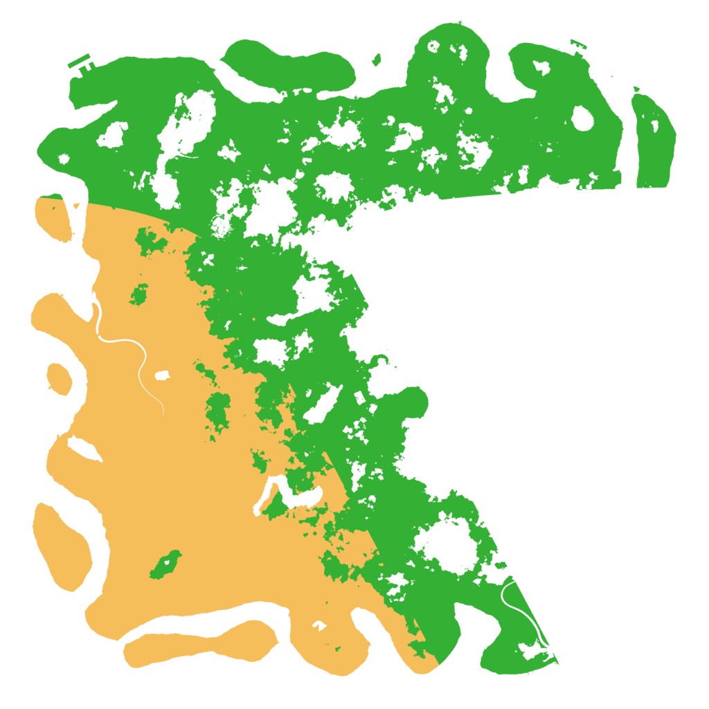 Biome Rust Map: Procedural Map, Size: 6000, Seed: 184688