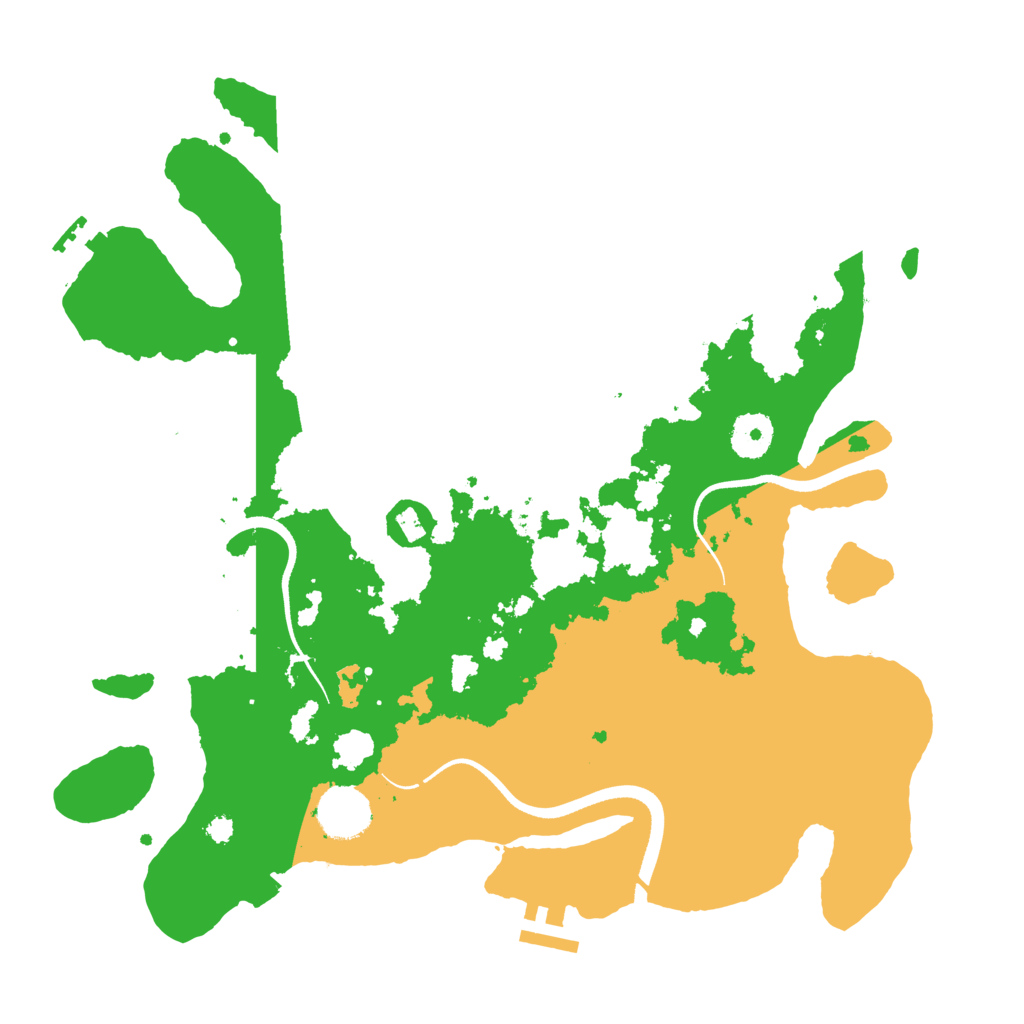 Biome Rust Map: Procedural Map, Size: 3500, Seed: 2667