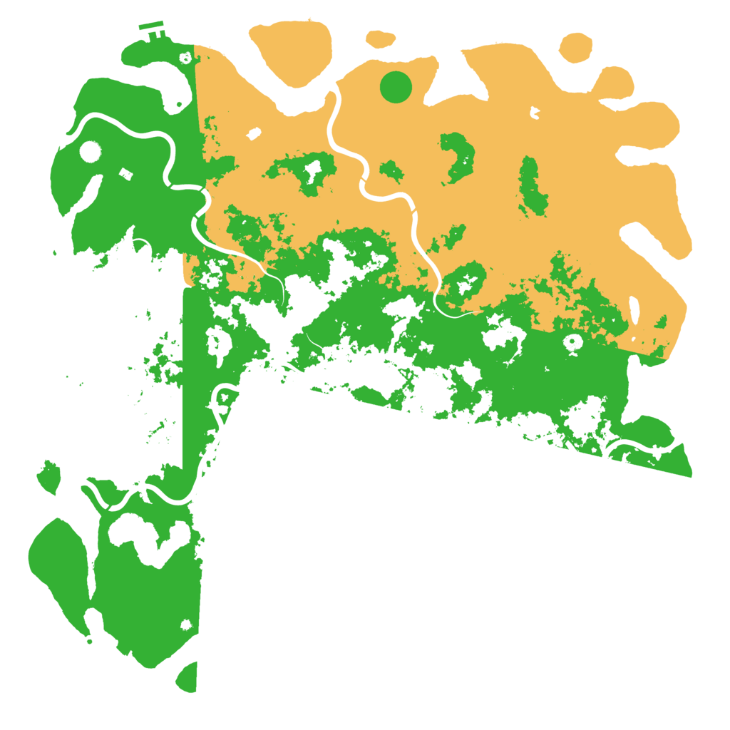 Biome Rust Map: Procedural Map, Size: 6000, Seed: 974474