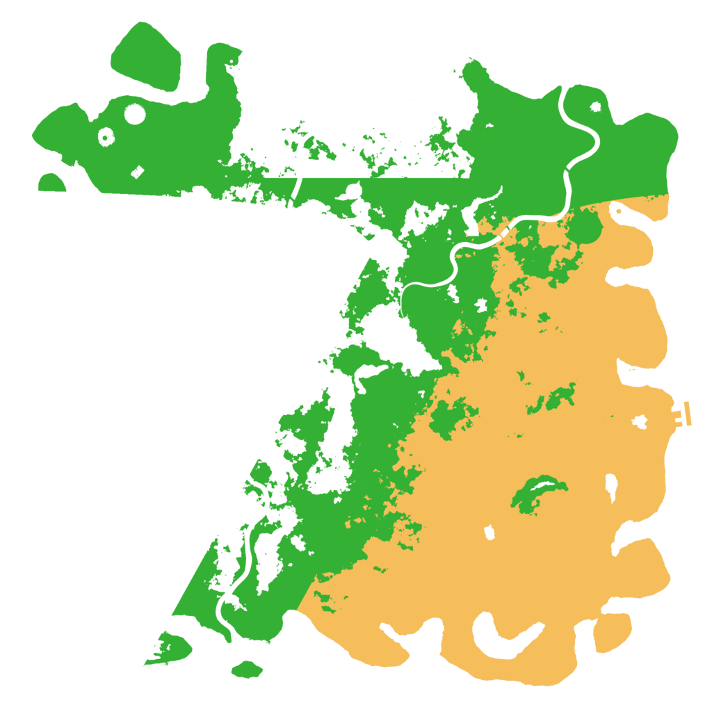 Biome Rust Map: Procedural Map, Size: 6000, Seed: 393583