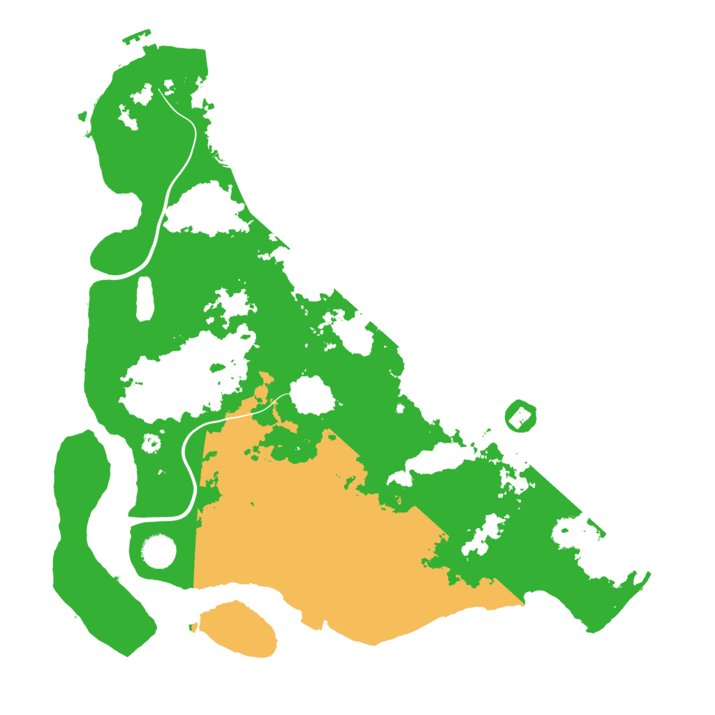 Biome Rust Map: Procedural Map, Size: 3700, Seed: 1241796559