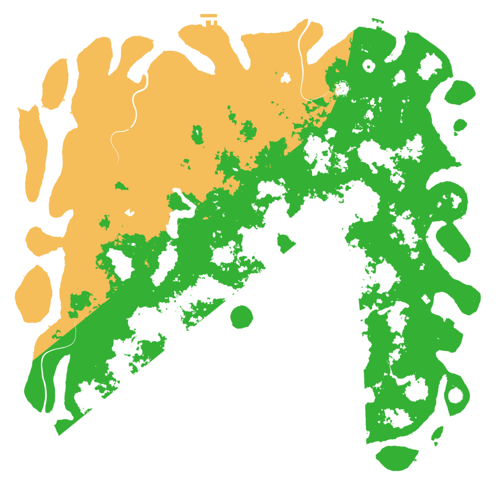 Biome Rust Map: Procedural Map, Size: 6000, Seed: 999786