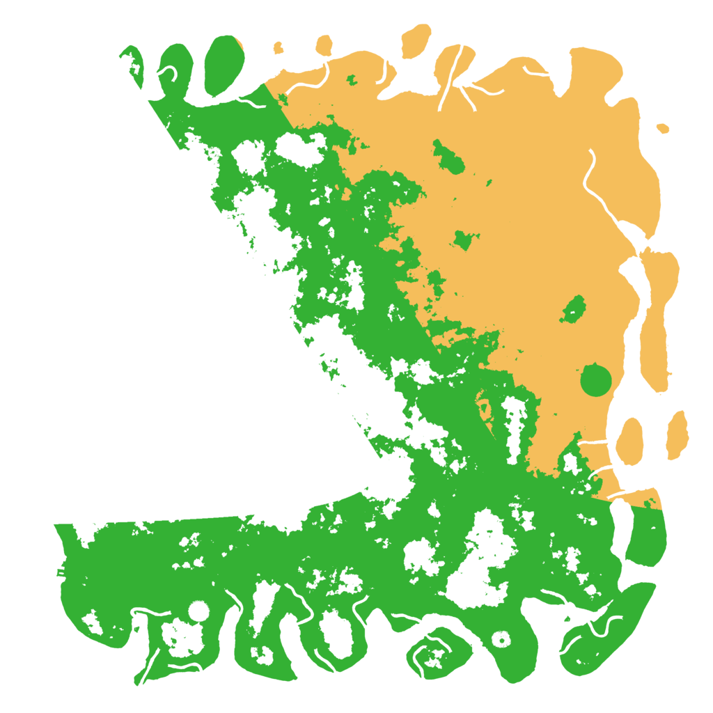 Biome Rust Map: Procedural Map, Size: 6000, Seed: 24789